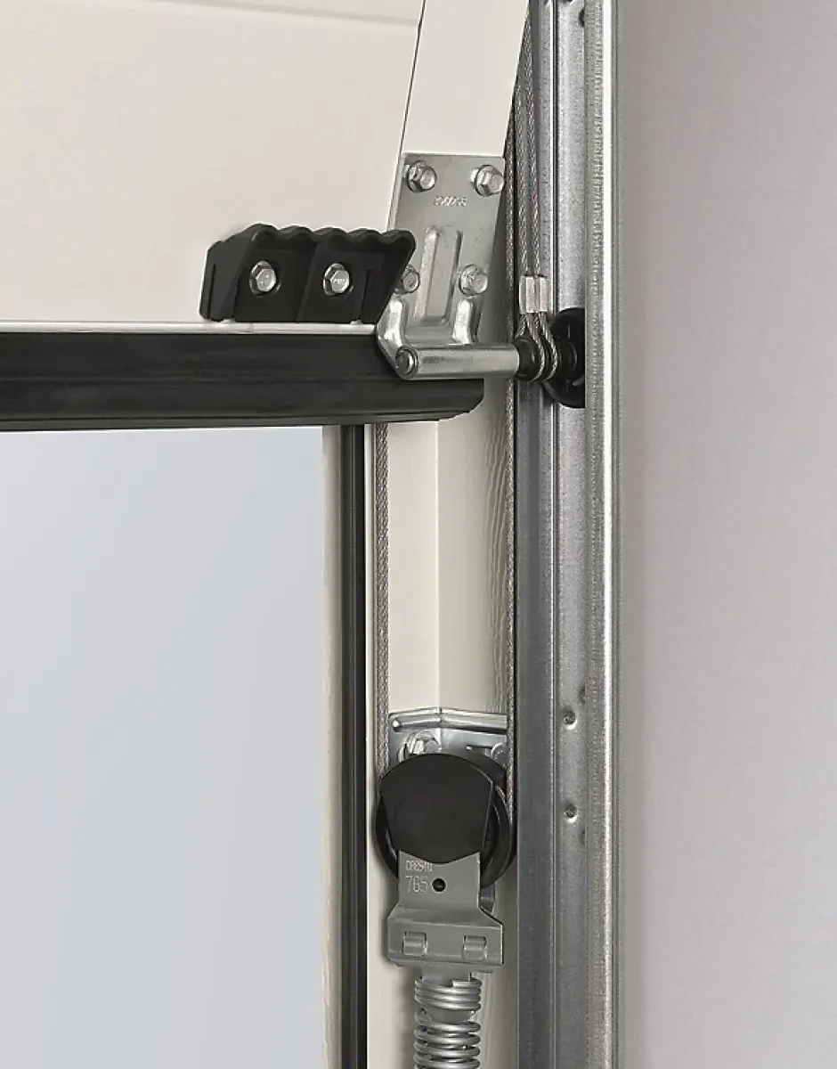 Porte de garage sectionnelle acier EcoStar Planar blanc aluminium RAL 9006 Matt Deluxe - l.300 x h.200 cm - motorisée-Hormann Best