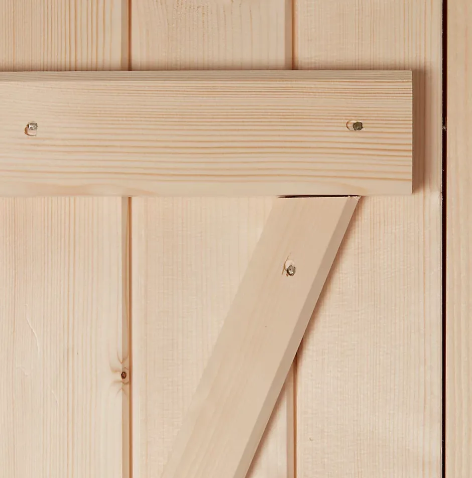 Porte de service bois 90 x h.200 cm poussant gauche- Sale