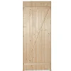 Porte de service bois 90 x h.200 cm poussant droit
