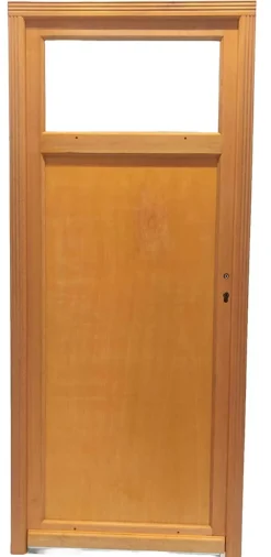 Porte De Service Bois Pagos, H,200xl,80 Côte Tableau P. Gauche-Gd Menuiseries Hot