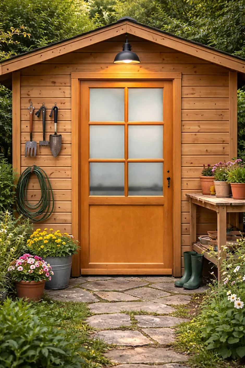 Porte De Service Bois Vitrée Naxos, H.215xl.90 Côte Tableau P. Gauche-Gd Menuiseries Discount