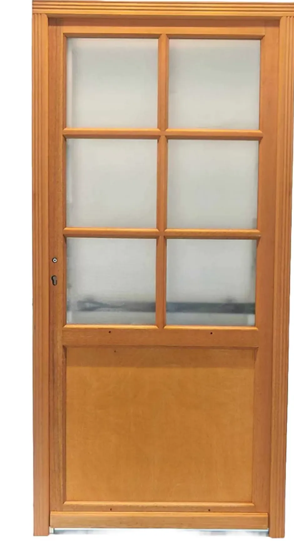 Gd Menuiseries Porte De Service Bois Vitrée Naxos, H,200xl,80 Côte Tableau P.droit