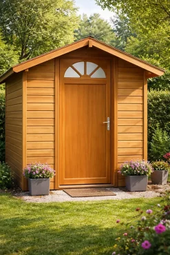 Porte De Service Bois Vitrée Pixos, H.215xl.90 Côte Tableau P. Gauche-Gd Menuiseries Outlet