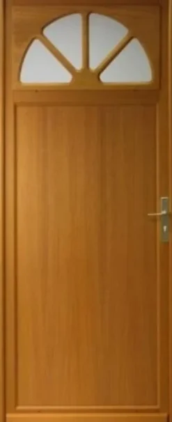 Porte De Service Bois Vitrée Pixos, H.215xl.90 Côte Tableau P. Gauche-Gd Menuiseries Outlet