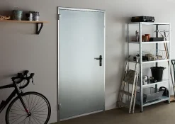 Porte de service non isolée métal 80 x h.200 cm réversible- Outlet