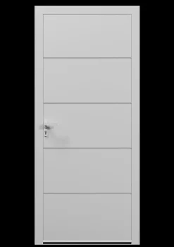 4ALU Porte d'entrée alu blanc Madryn H.215 x l.90 cm poussant droit