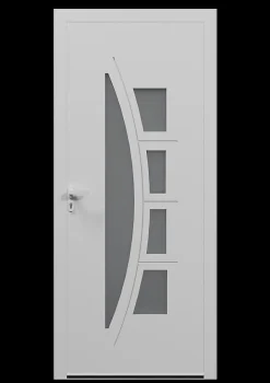 Porte d'entrée alu blanc Rylie H.215 x l.90 cm poussant droit-4ALU Best