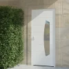 4ALU Porte d'entrée alu blanc Tegan H.215 x l.90 cm poussant droit