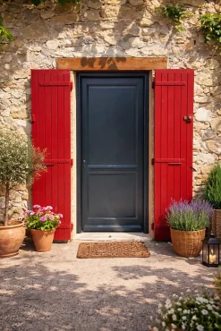 Porte D'entrée Bois Pleine Elina, H.215xl.90 Côte Tableau, P.droit-Gd Menuiseries Outlet