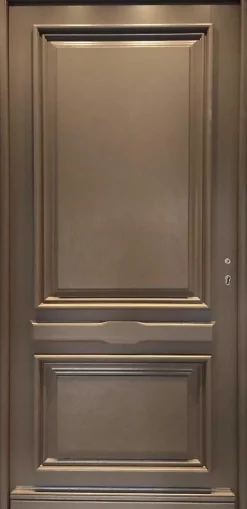 Porte D'entrée Bois Pleine Cassy Gris Ral 7039, H.215xl.90 Côte Tableau P. Gauche-Gd Menuiseries Outlet