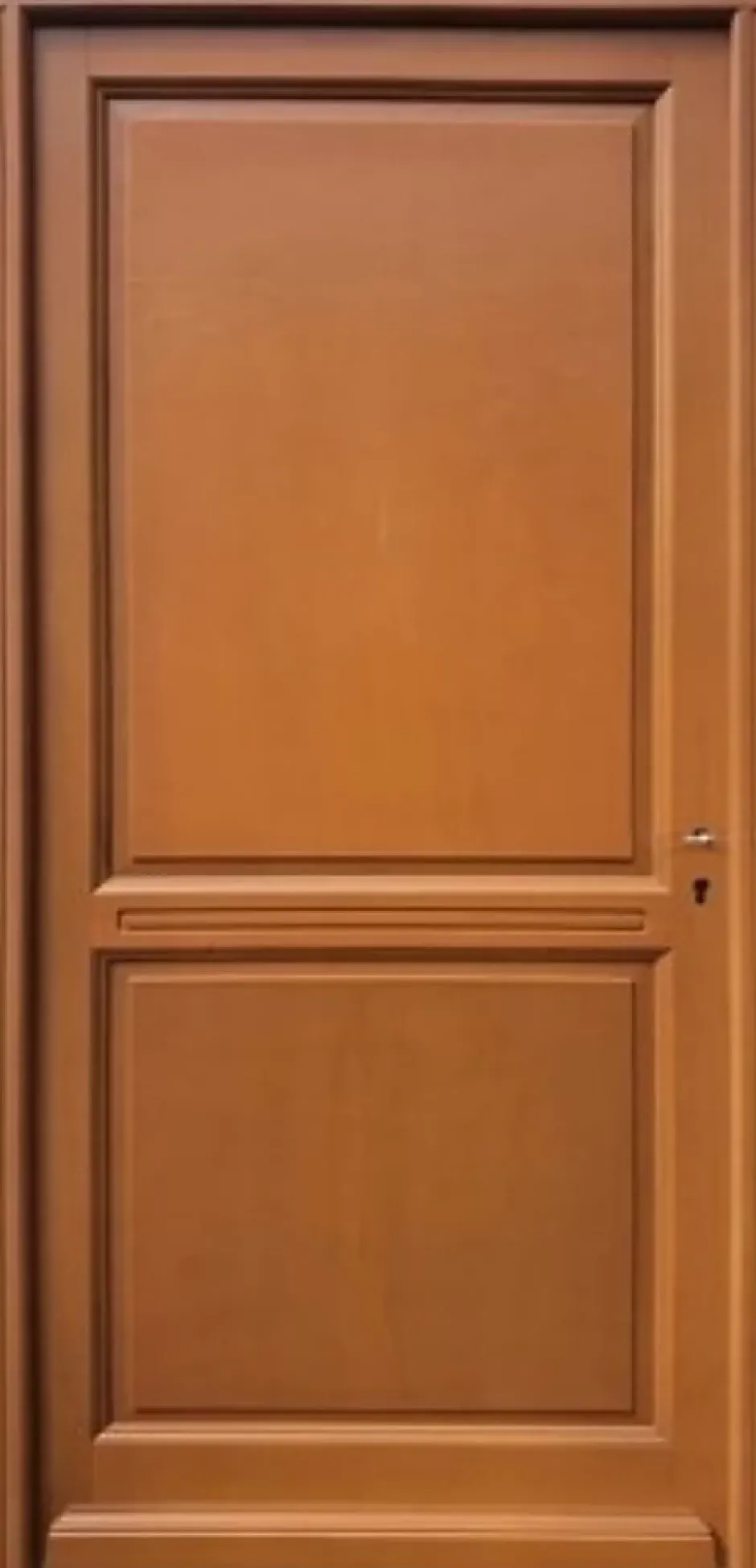 Porte D'entrée Bois Pleine Eyden, H.215xl.90 P,gauche Côte Tableau, Poignée, Barillet-Gd Menuiseries Hot