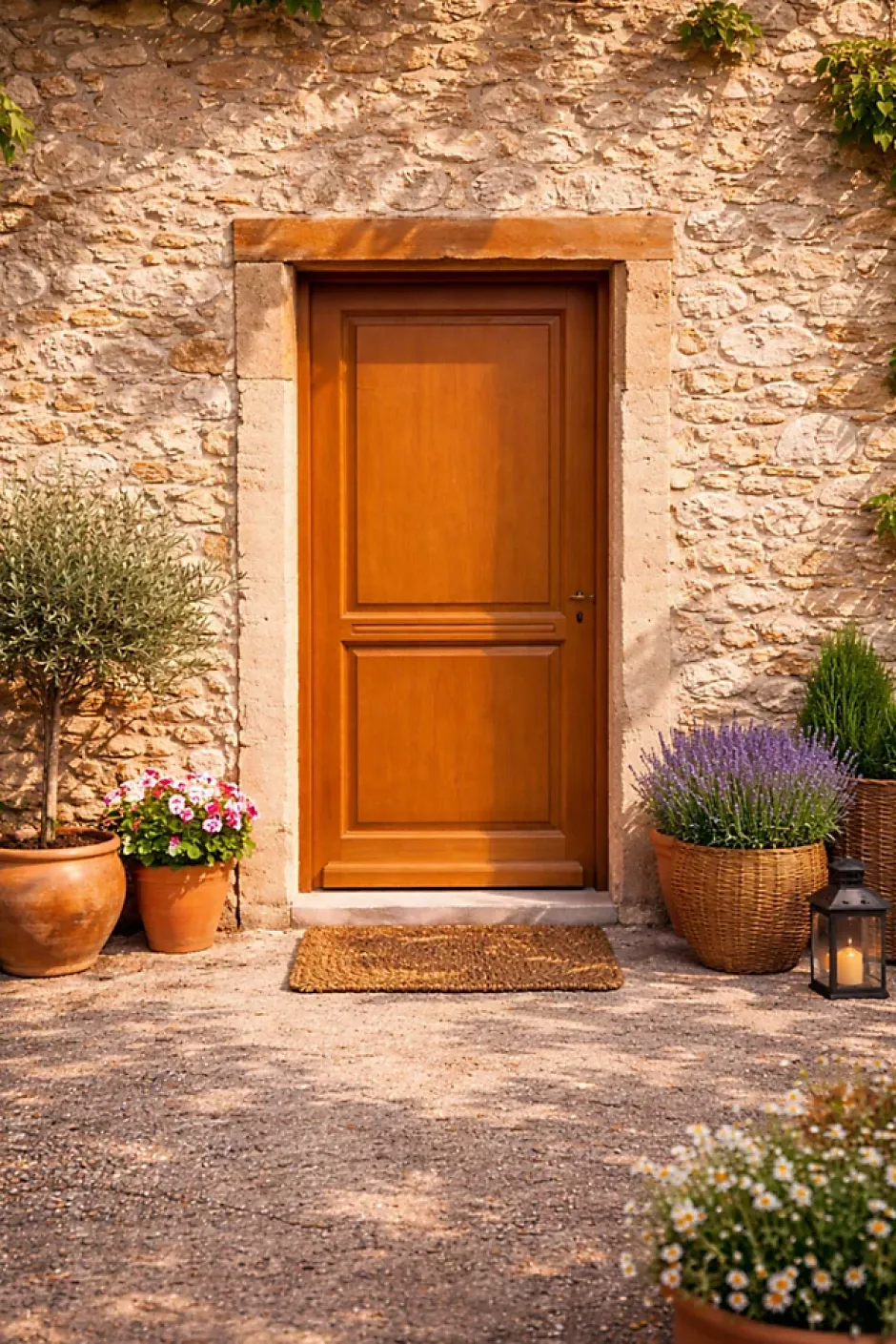 Porte D'entrée Bois Pleine Eyden, H.215xl.90 Côte Tableau P.gauche, Poignée, Barillet-Gd Menuiseries Hot