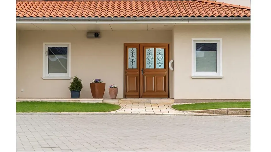 Gd Menuiseries Porte D'entrée Bois Tiercée Vitrée Vauban H.215 X L.120 Côte Tableau P.droit