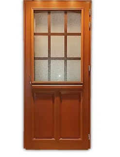 Gd Menuiseries Porte D'entrée Bois Vitrée Alena, H.215xl.90 Côte Tableau P.gauche, Poignée, Barillet