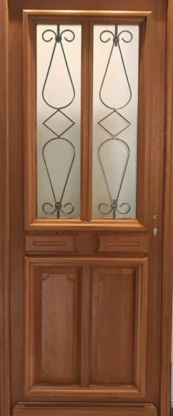 Gd Menuiseries Porte D'entrée Bois Vitrée Baya, H,200xl,80 Côte Tableau P,gauche