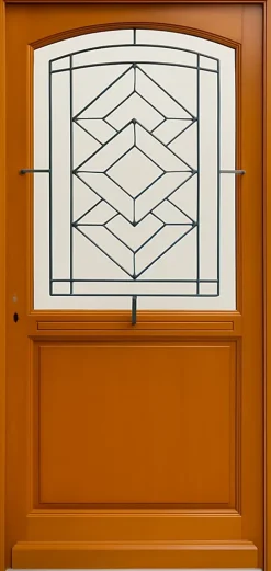 Gd Menuiseries Porte D'entrée Bois Vitrée, Elioth, H.215xl.90 Côte Tableau P.droit