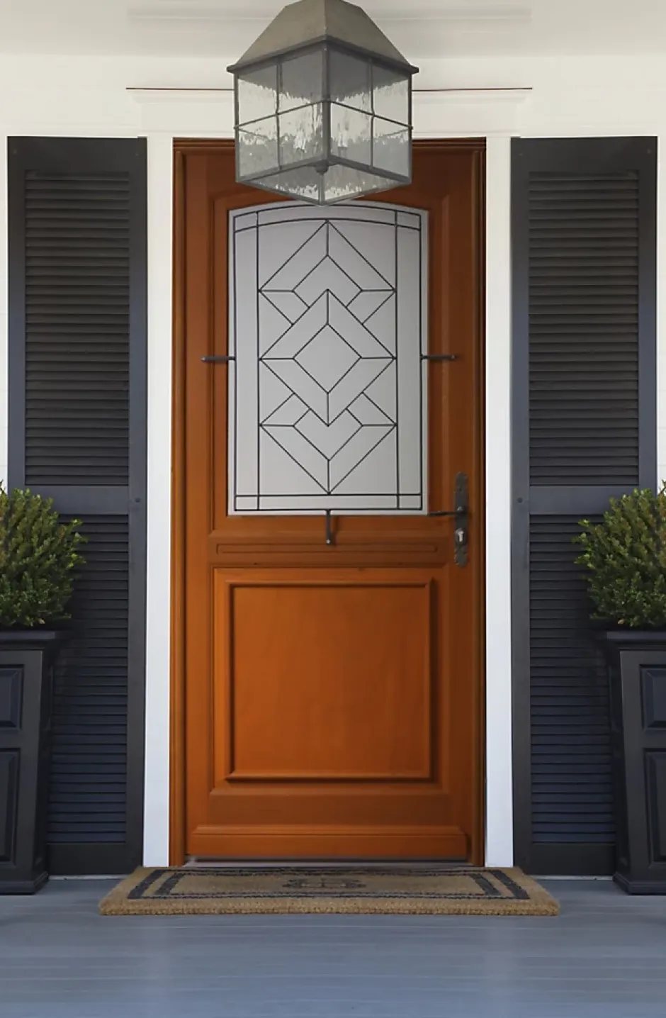 Gd Menuiseries Porte D'entrée Bois Vitrée Elma, H.215xl.90 Côte Tableau P.gauche