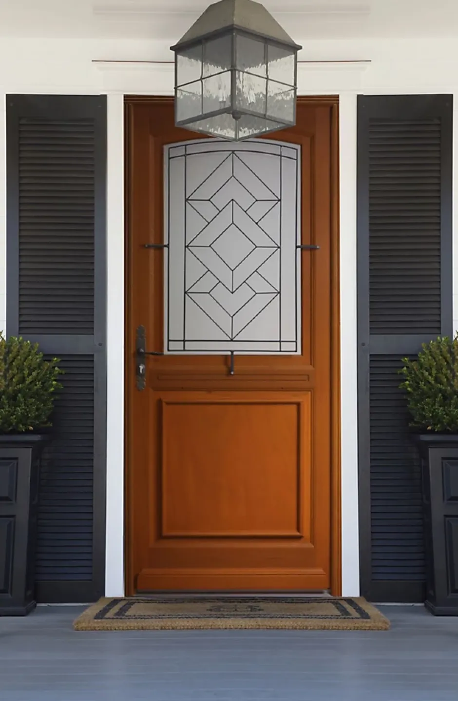 Gd Menuiseries Porte D'entrée Bois Vitrée Elma, H.215xl.90 Côte Tableau, P.droit