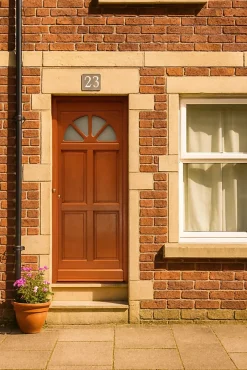 Gd Menuiseries Porte D'entrée Bois Vitrée Ferji, H.215xl.90 Côte Tableau P.droit Poignée, Barillet