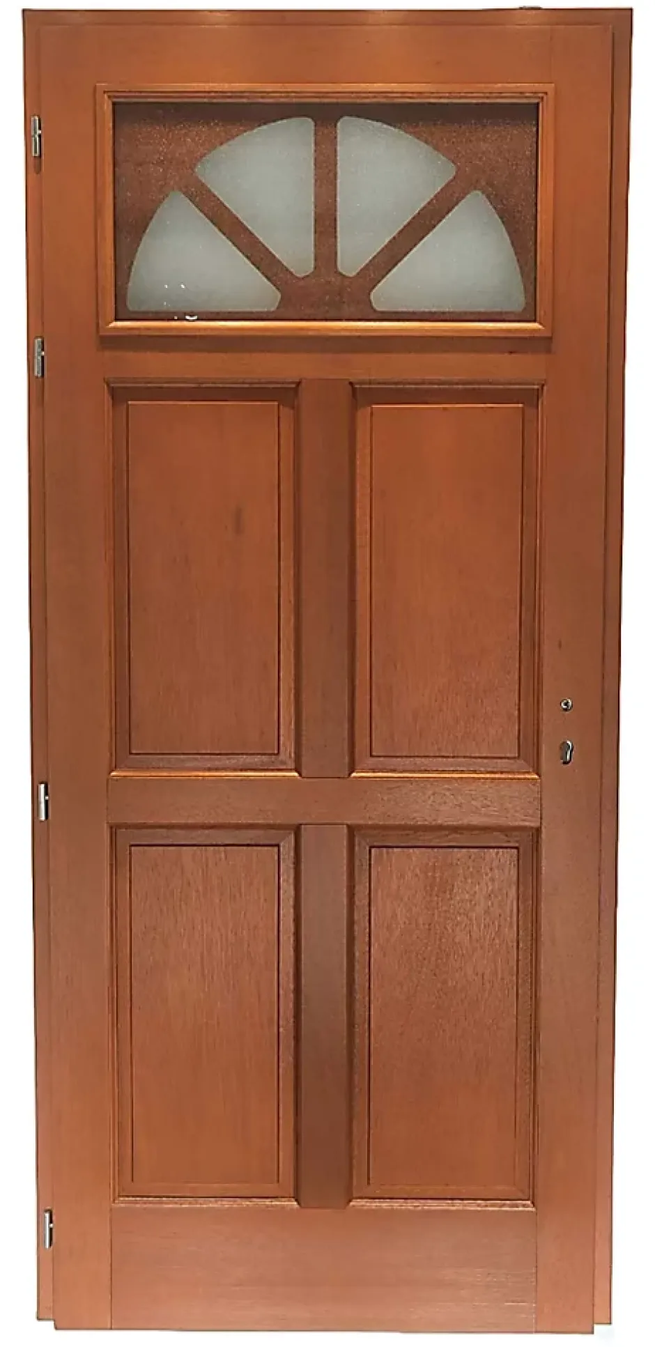 Gd Menuiseries Porte D'entrée Bois Vitrée Ferji, H.215xl.90 Côte Tableau P.droit Poignée, Barillet