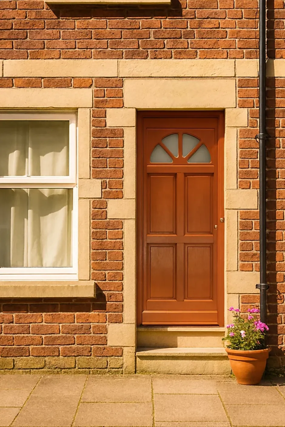 Porte D'entrée Bois Vitrée Ferji, H.215xl.90 Côte Tableau P,gauche, Poignée, Barillet-Gd Menuiseries Clearance