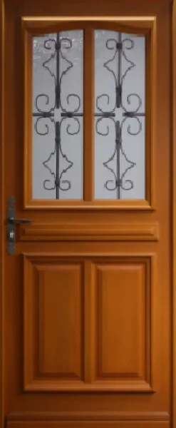 Porte D'entrée Bois Vitrée Manon, H.200 X L.90 Côte Tableau P.droit-Gd Menuiseries Best