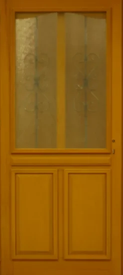Gd Menuiseries Porte D'entrée Bois Vitrée Sandy, H.215xl.90 P, Droite Côte Tableau , Poignée, Barillet