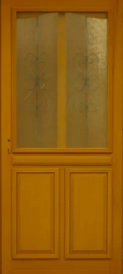 Porte D'entrée Bois Vitrée Sandy, H.215xl.90 Côte Tableau P.gauche-Gd Menuiseries Outlet