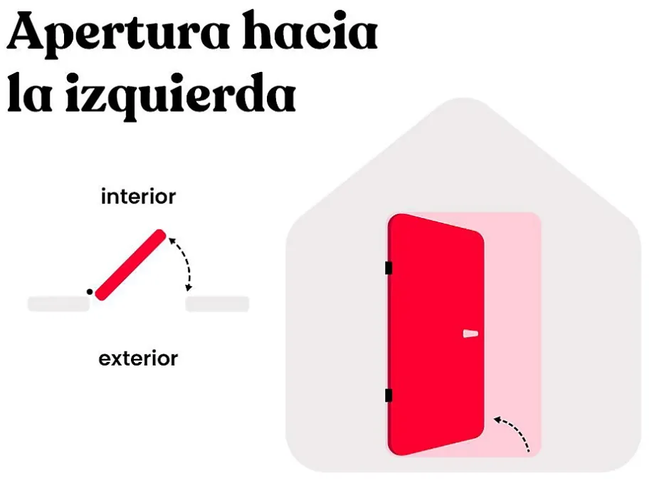 Porte d'entrée en acier pleine H207 x L100 cm anthracite - épaisseur 55 mm - poussant gauche - AGUEDA-Vente-unique Hot