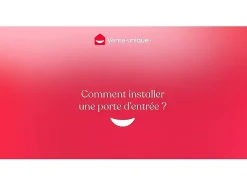 Porte d'entrée en acier pleine et inox H207 x L100 cm blanc - épaisseur 55 mm - poussant gauche - TIFANA-Vente-unique Best