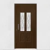 Porte d'entrée en aluminium TRADITIONAL DESIGN 5022-1110-9 Imitation bois Ep.55mm (L.:850mm x H.:2150mm)-3 in 1 Clearance