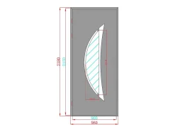 Porte d'entrée en aluminium H218 x L96 cm anthracite - épaisseur 65 mm - poussant droit - DATELO-Vente-unique Online