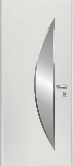 Porte d'entrée acier blanc RAL 9003 Ricadi 96 x h.218 cm poussant gauche-Fortia Online