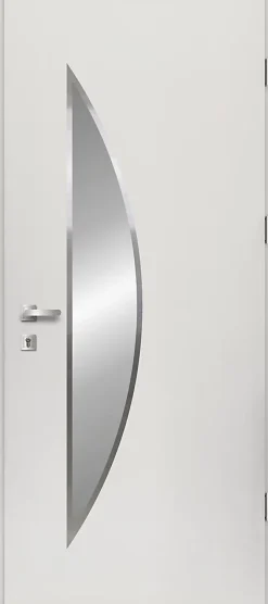 Porte d'entrée acier blanc RAL 9003 Ricadi 96 x h.218 cm poussant gauche-Fortia Online