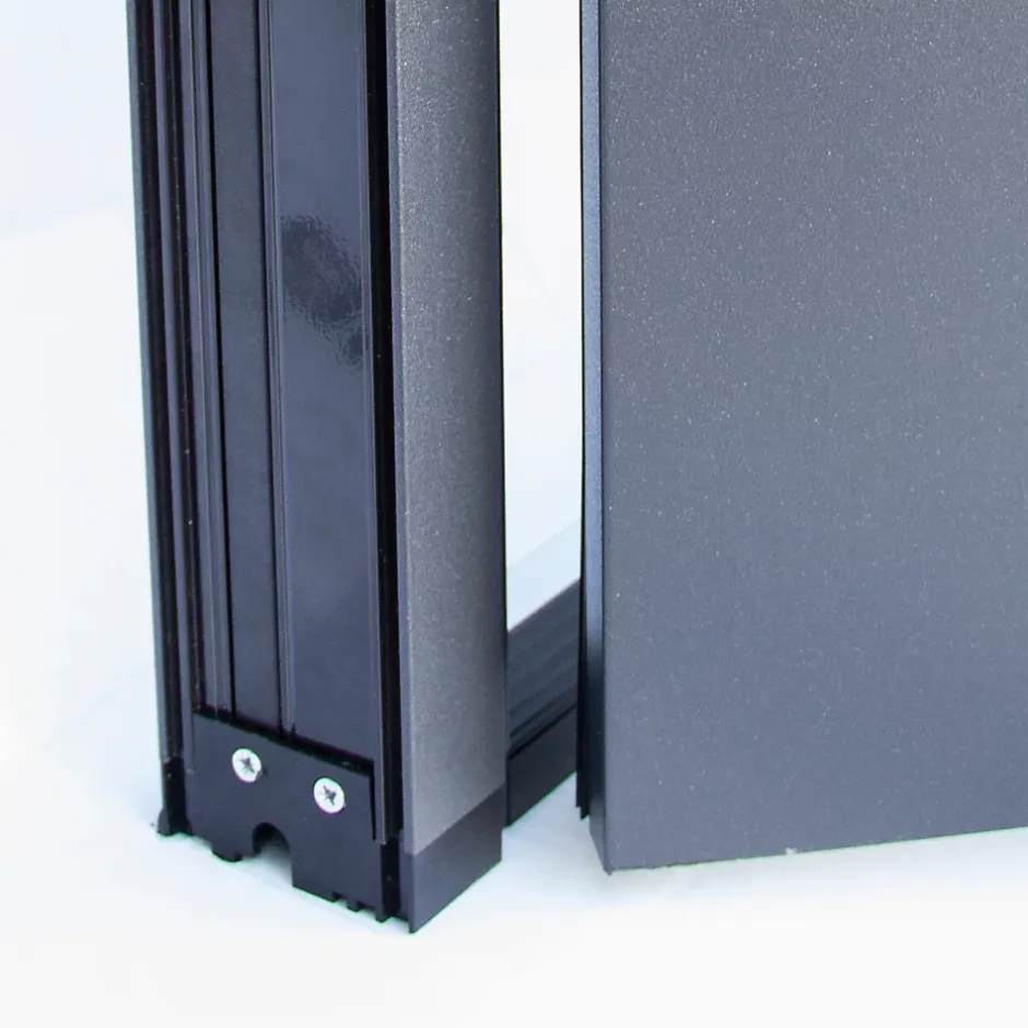 Porte d'entrée acier gris RAL 7016 Pasni 96 x h.218 cm poussant gauche-Fortia Online