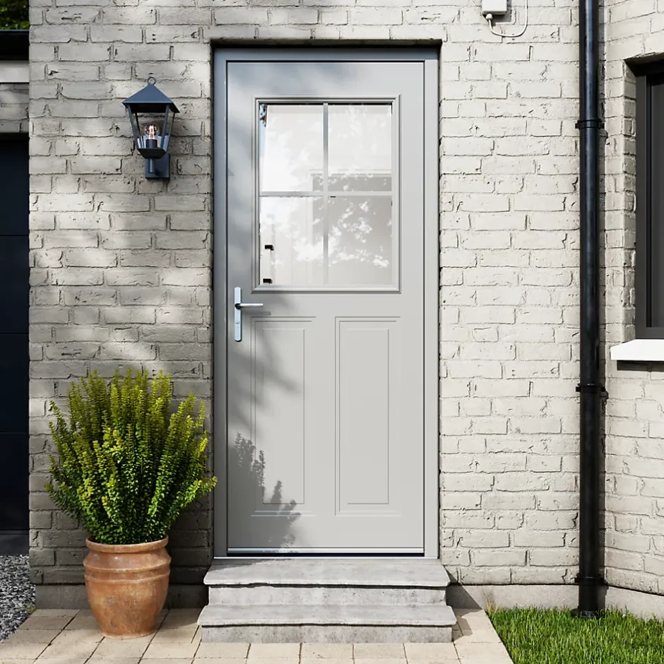 Fortia Porte d'entrée acier Scilla 96 x h.218 cm poussant droit