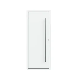 Fortia Porte d'entrée alu blanc RAL 9003 Kapas 96 x h.218 cm poussant gauche
