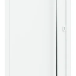 Fortia Porte d'entrée alu blanc RAL 9003 Kapas 96 x h.218 cm poussant gauche