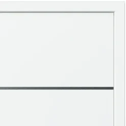 Fortia Porte d'entrée alu blanc RAL 9003 Cecina 96 x h.218 cm poussant gauche