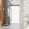 Fortia Porte d'entrée alu blanc RAL 9003 Kapas 96 x h.218 cm poussant droit