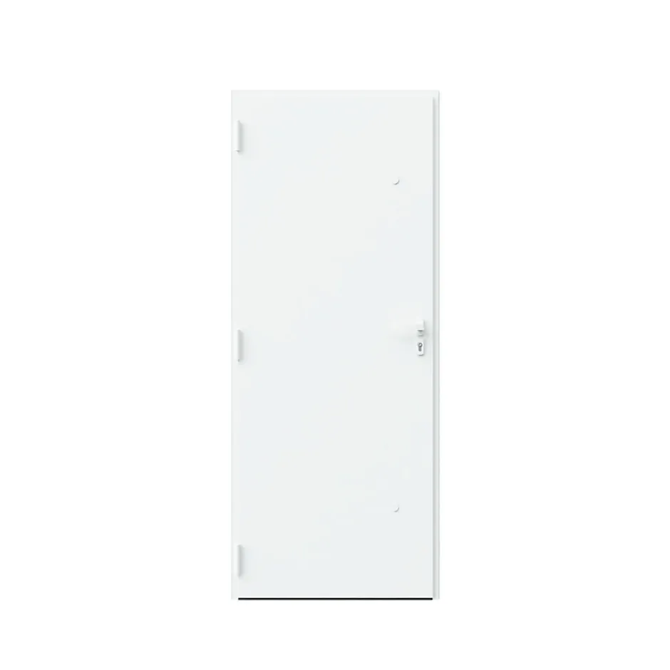 Fortia Porte d'entrée alu blanc RAL 9003 Kapas 96 x h.218 cm poussant droit