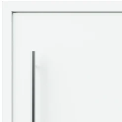 Fortia Porte d'entrée alu blanc RAL 9003 Kapas 96 x h.218 cm poussant droit