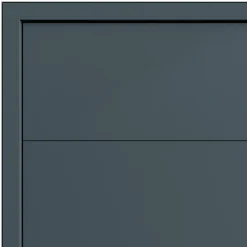 Fortia Porte d'entrée alu gris RAL 7021 Madryn 96 x h.218 cm poussant droit