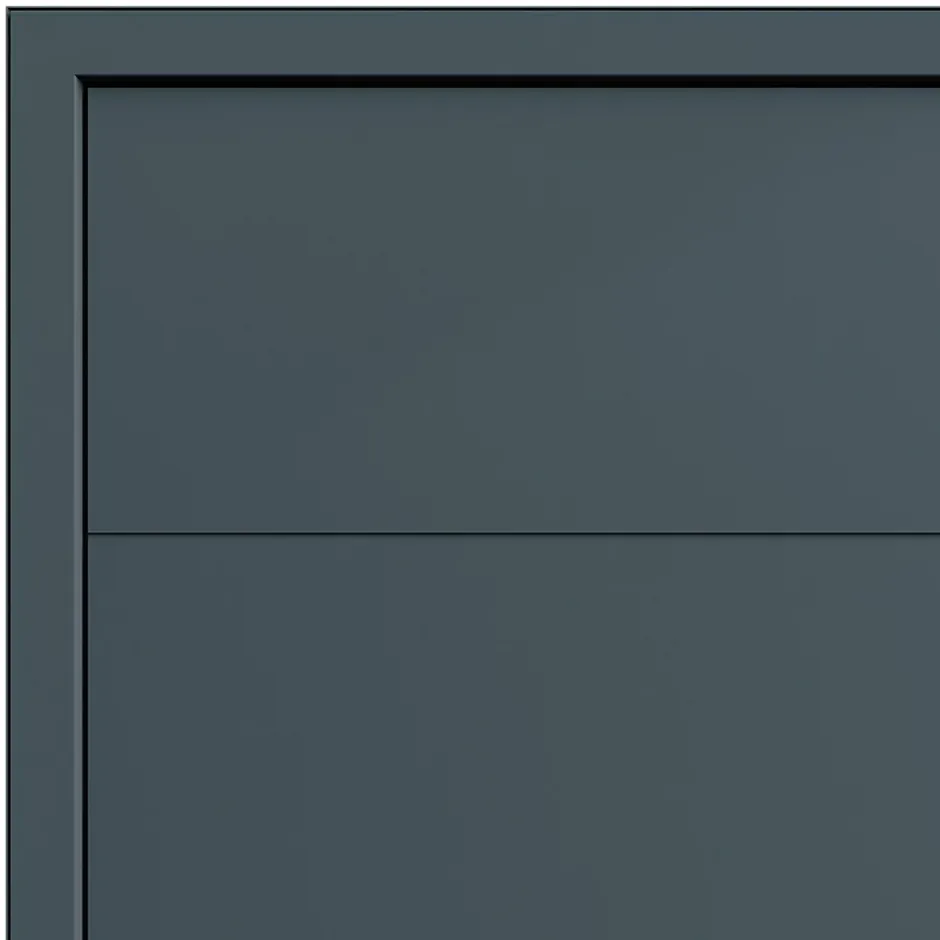 Fortia Porte d'entrée alu gris RAL 7021 Madryn 96 x h.218 cm poussant droit