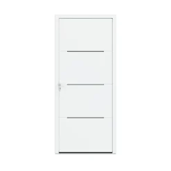 Fortia Porte d'entrée alu Leme blanc RAL 9003 96 x h.218 cm poussant droit
