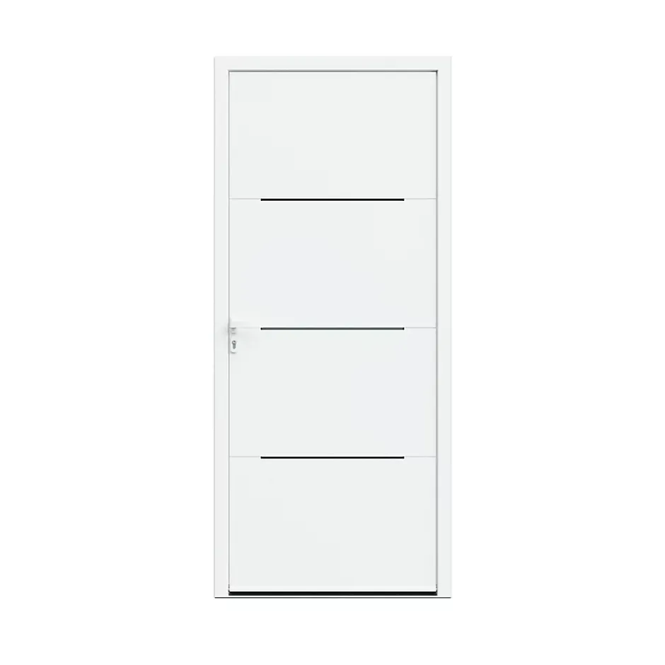 Fortia Porte d'entrée alu Leme blanc RAL 9003 96 x h.218 cm poussant droit