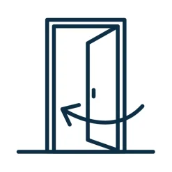 Fortia Porte d'entrée alu Leme blanc RAL 9003 96 x h.218 cm poussant droit