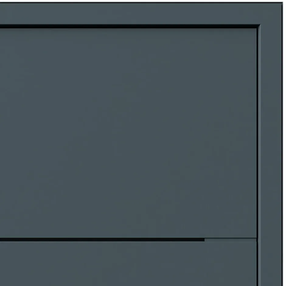 Fortia Porte d'entrée alu Leme gris RAL 7021 96 x h.218 cm poussant gauche