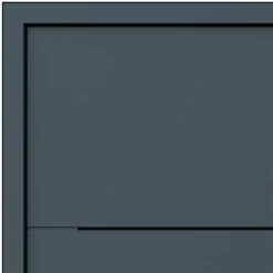 Fortia Porte d'entrée alu Leme gris RAL 7021 96 x h.218 cm poussant droit