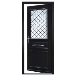 Porte d'entrée bois Bolata 98 x h.218 cm poussant droit-Fortia Outlet